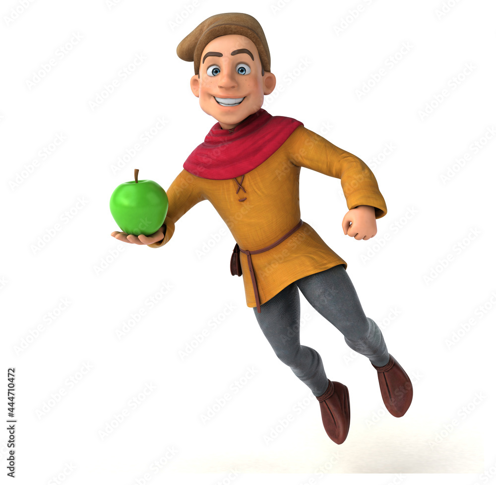 3D Illustration of a medieval historical character 3D Illustration of a medieval historical character