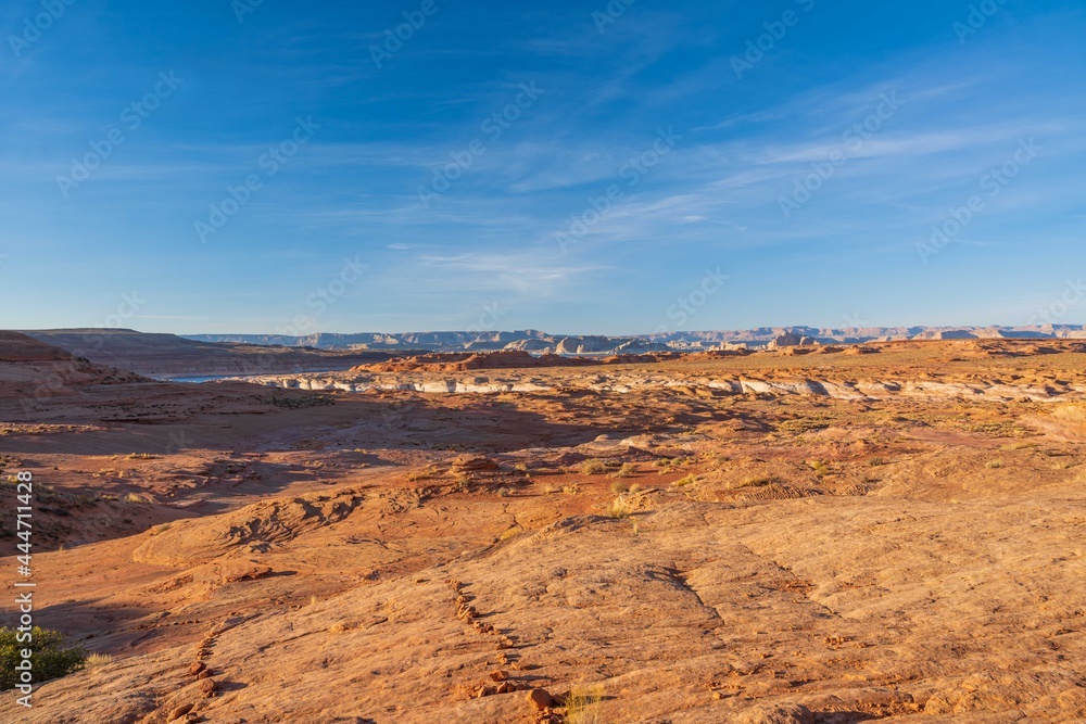 An overlooking landscape view of Glen Canyon National Recreation Area, Arizona