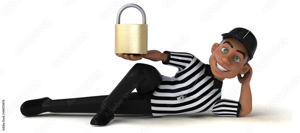 Fun 3D Illustration of an american Referee Fun 3D Illustration of an american Referee