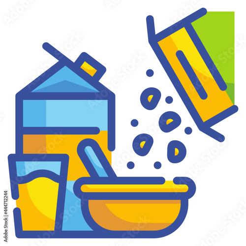 breakfast line icon