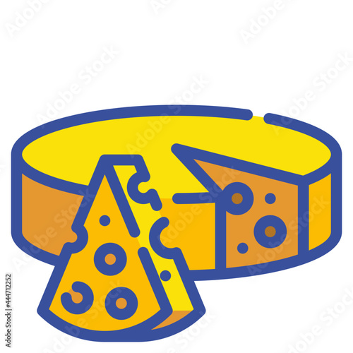 cheese line icon