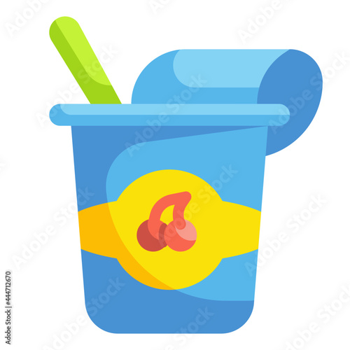 yogurt flat icon