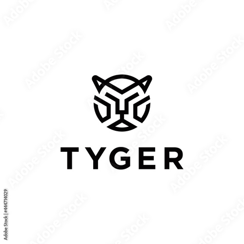 Tyger Face Logo Vector