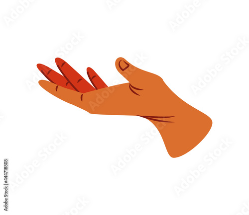 open left hand