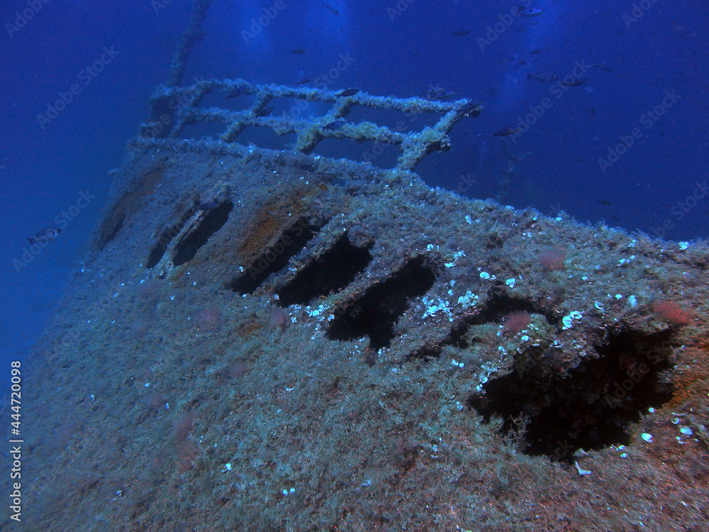 The Wreck of the Teti, near Vis Island, Adriatic sea, Croatia