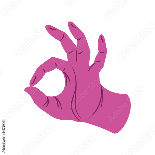 pink left hand ok