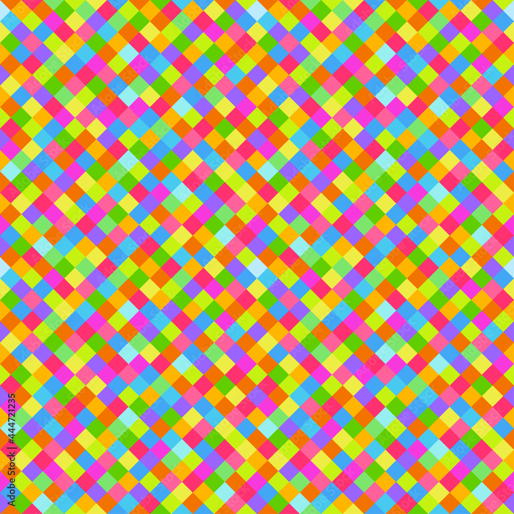 Seamless bright texture. Checkered pattern. Geometric background. Abstract wallpaper of the surface. Print for polygraphy, posters, t-shirts and textiles. Doodle for design. Greeting cards Seamless bright texture. Checkered pattern. Geometric background. Abstract wallpaper of the surface. Print for polygraphy, posters, t-shirts and textiles. Doodle for design. Greeting cards