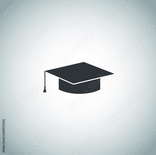 Black school icon on white background