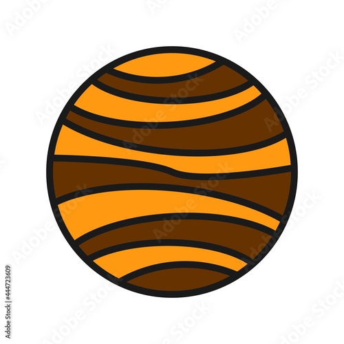 Uranus Line Filled Vector Icon Design