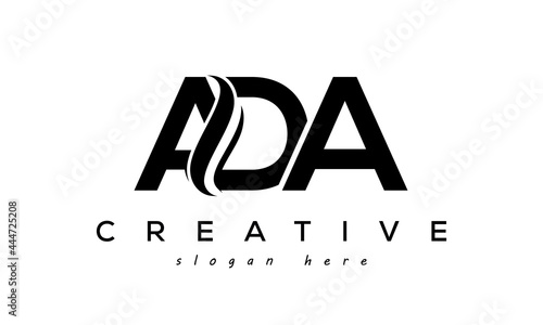 Letter ADA creative logo design vector