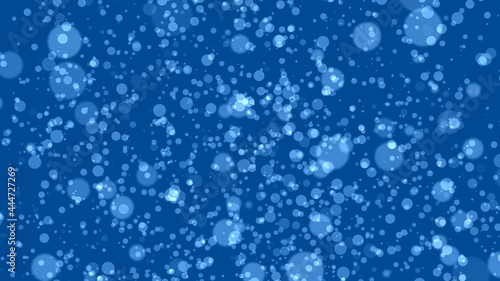 abstract bokeh background  blue particles