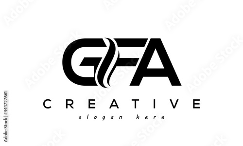 Letter GFA creative logo design vector	 photo