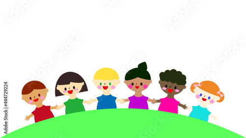 世界の子どもたちのイラスト