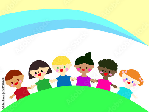 世界の子どもたちのイラスト