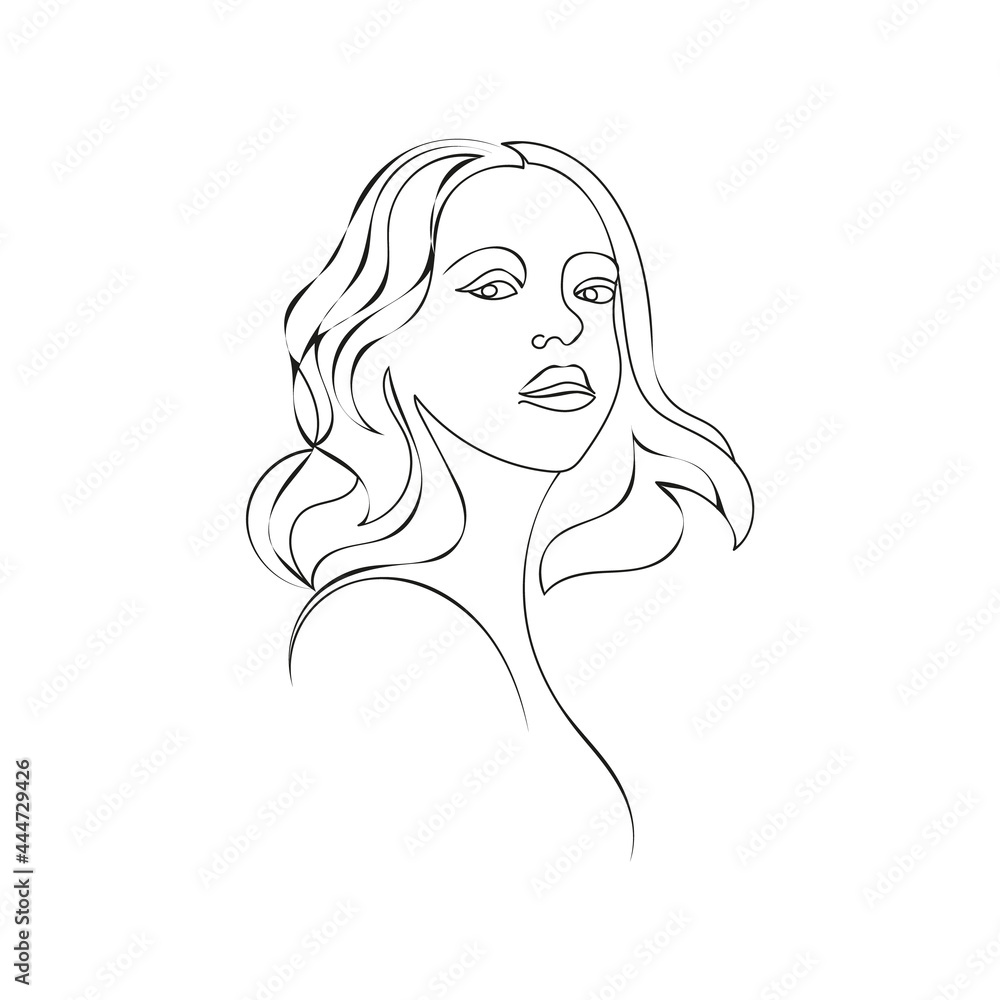 Nude woman face abstract silhouette, continuous line drawing, small tattoo, print for clothes and logo design, emblem or logo design, isolated vector illustration.
Nude woman face abstract silhouette, continuous line drawing, small tattoo, print for clothes and logo design, emblem or logo design, isolated vector illustration.