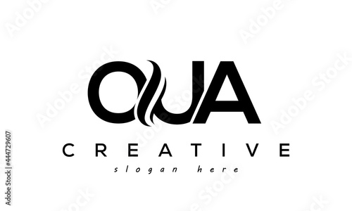 Letter OUA creative logo design vector	 photo