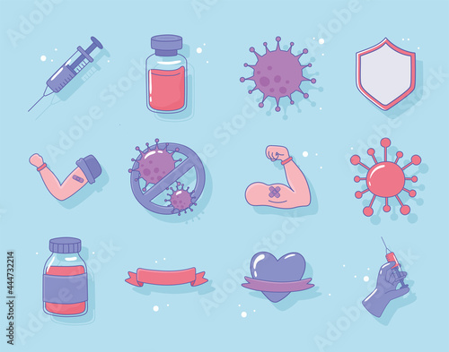 vaccination medicine set