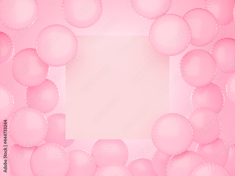 Pink marketing balloons with squared empty canvas Pink marketing balloons with squared empty canvas