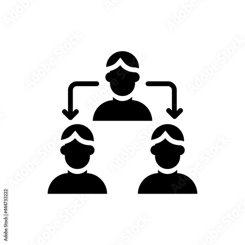 MLM Marketing vector solid icon. EPS 10 file marketing and advertising symbol