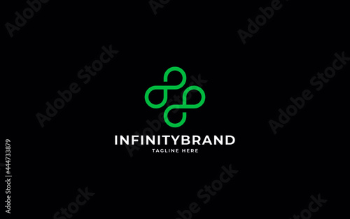 infinity double logo sign symbol. infinite sign symbol