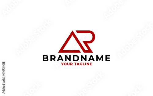 Letter AR initial a r logo design