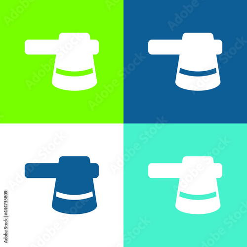 Ax Flat four color minimal icon set
