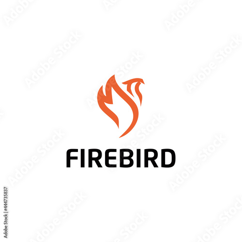 Fire Bird Logo Vector