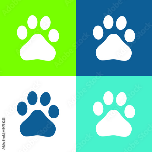 Baidu Flat four color minimal icon set photo