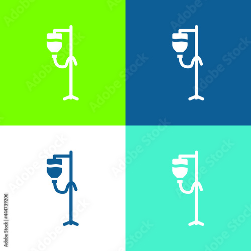 Blood Transfusion Flat four color minimal icon set