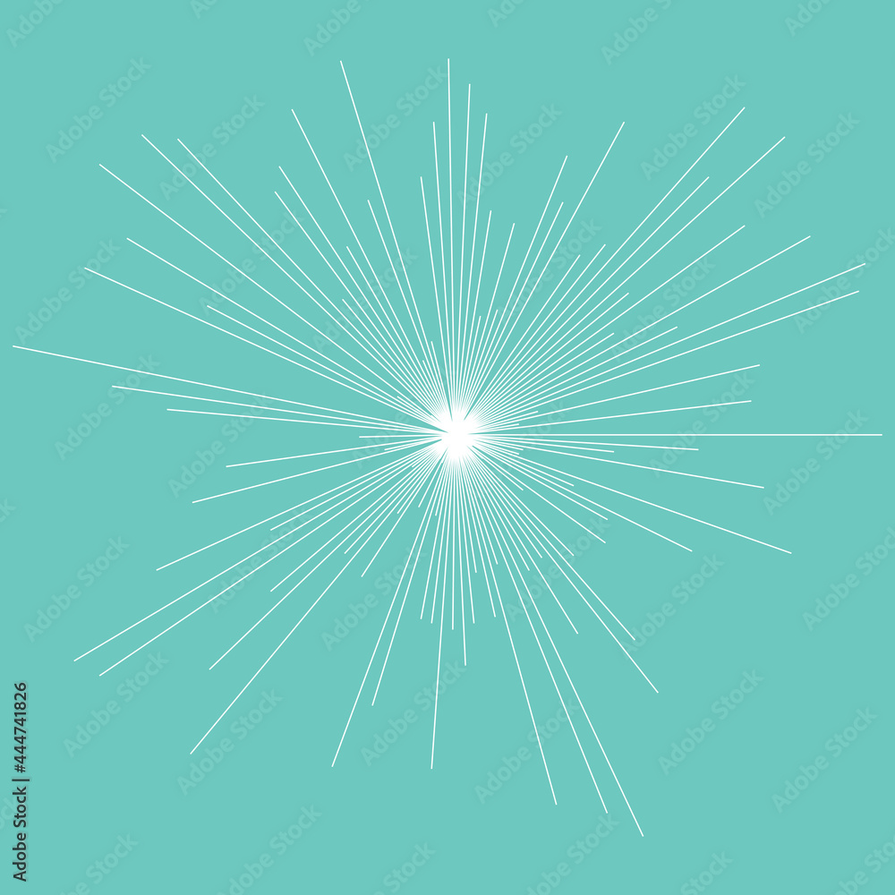 Obraz premium Abstract radial, radiating lines, stripes. Burst lines. Converging lines.