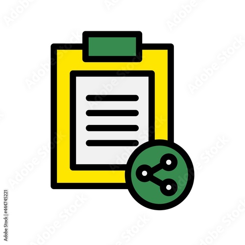 Link Line Filled Vector Icon Design
