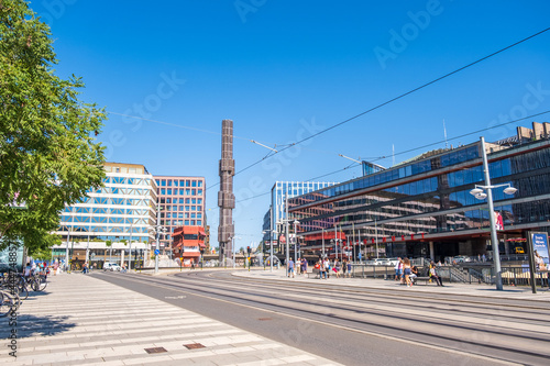 Photography Stockholm, Sweden - July 5 2021: Sergels torg during a summer day in Stockholm, Sweden