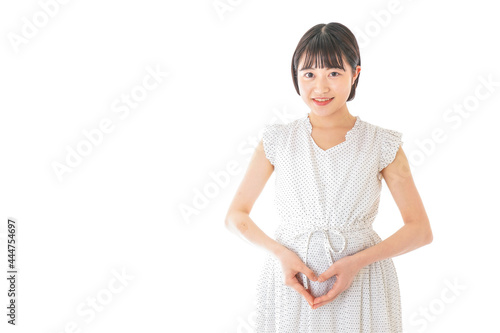 妊娠した若い女性