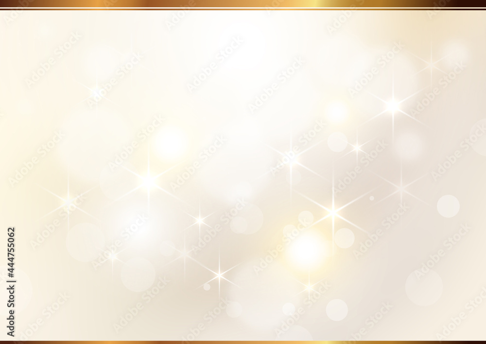 ボケと煌めき 高級感のある秋のイメージ 背景素材 薄茶色 Stock Illustration Adobe Stock