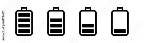 Vector graphic of battery icon collection |  charge icon