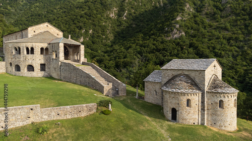 Abbey of San Pietro al Monte in the province of Lecco in Italy