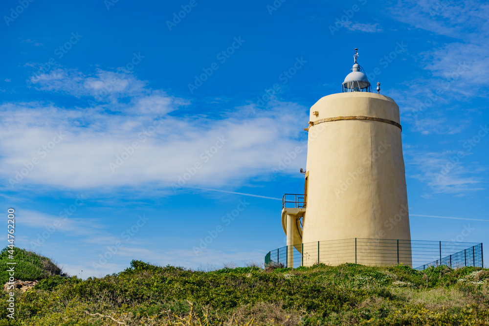 Carbonera lighthouse, Punta Mala, La Alcaidesa, Spain. Carbonera lighthouse, Punta Mala, La Alcaidesa, Spain.