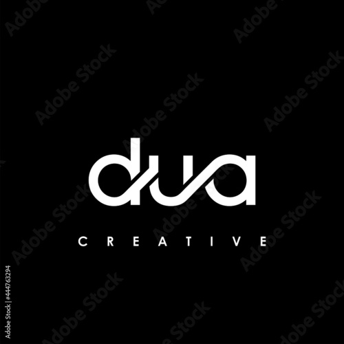 DUA Letter Initial Logo Design Template Vector Illustration