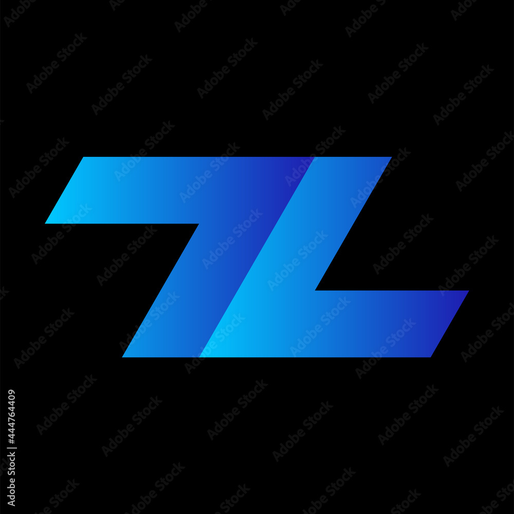 Letter TL Logo Design Vector Illustration isolated on black background