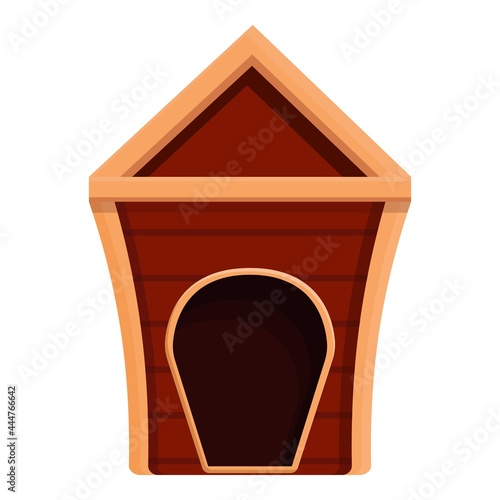 Nice doghouse icon cartoon vector. Puppy dog kennel. Pet house