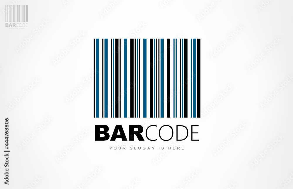 Barcode logo vector design. Logo design. Barcode logo vector design. Logo design.