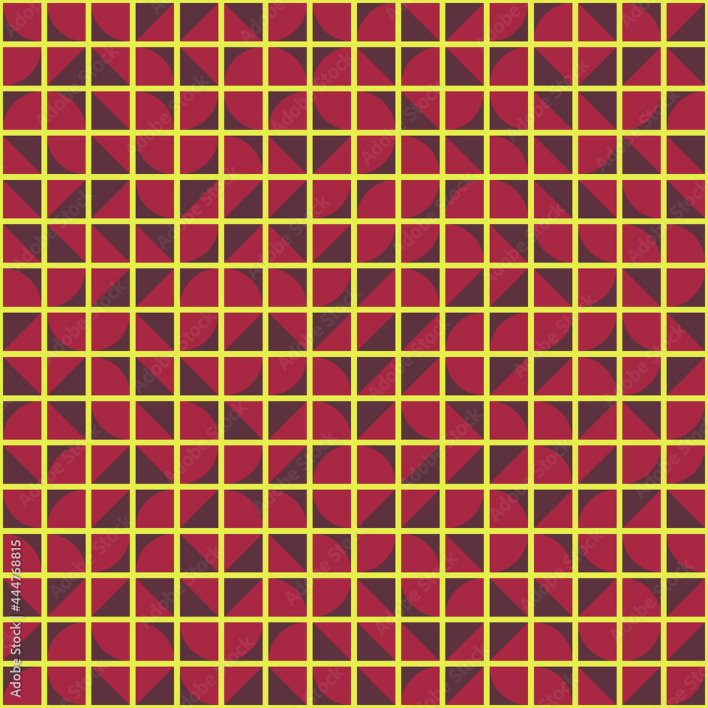 Fototapeta premium Abstract Geometric Pattern generative computational art illustration