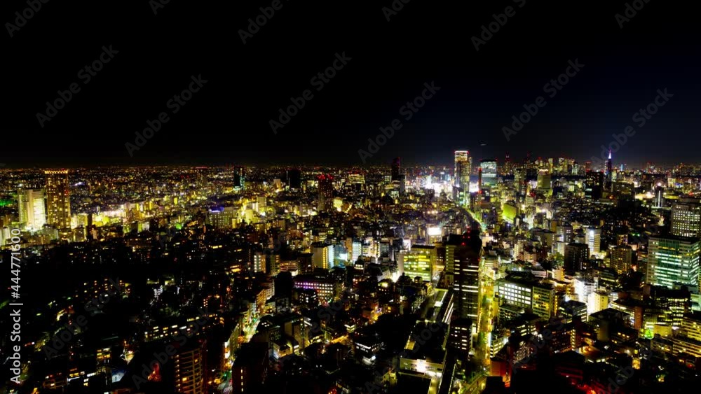 東京タイムラプス  渋谷夜景