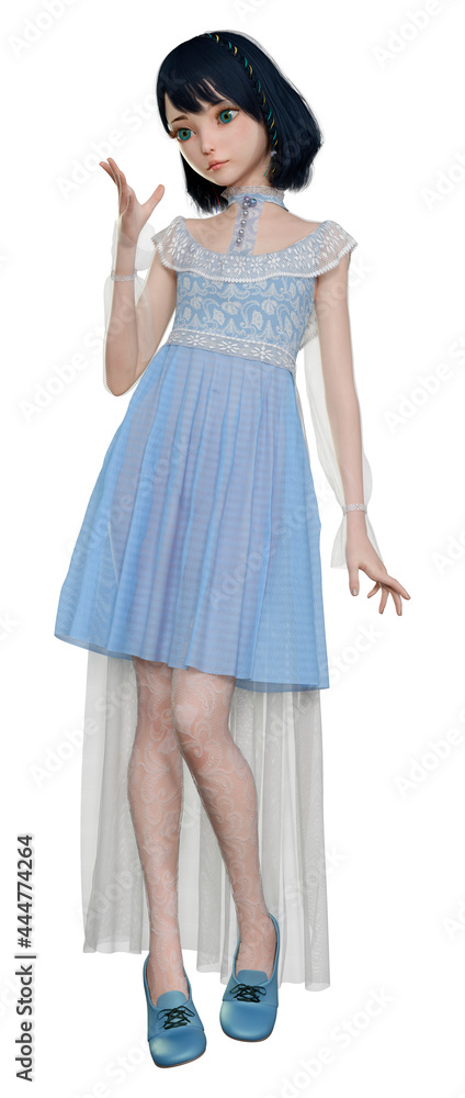 3D Rendering Doll Character on White 3D Rendering Doll Character on White