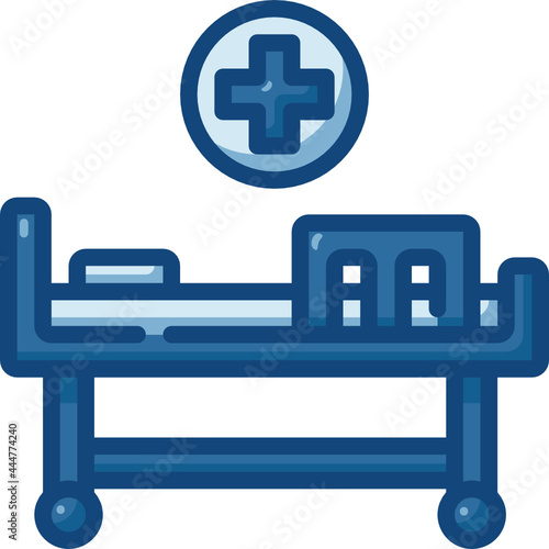 hospital bed Two Tone icon