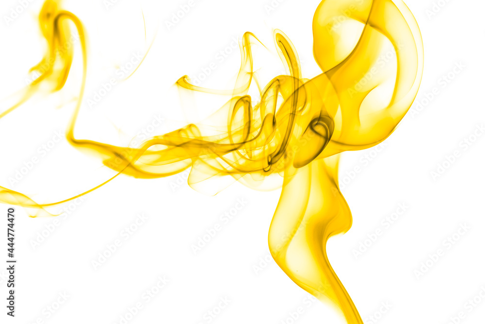 gold smoke isolated white background Stock Photo | Adobe Stock