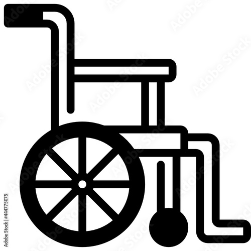 wheelchair solid line icon