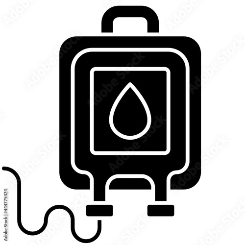 blood donation solid icon