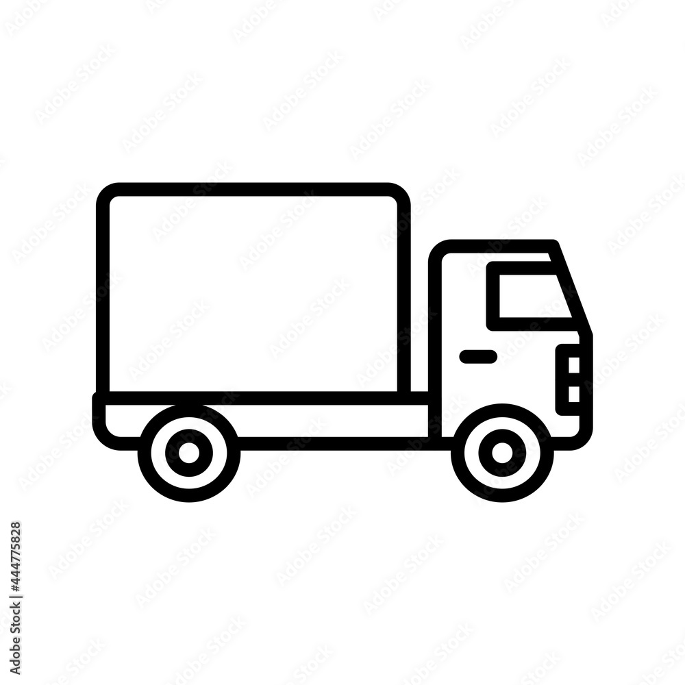 Deliverytruck Linear Vector Icon Design Deliverytruck Linear Vector Icon Design