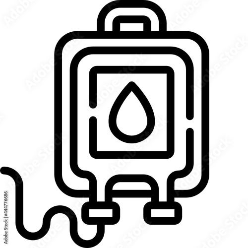 blood donation line icon